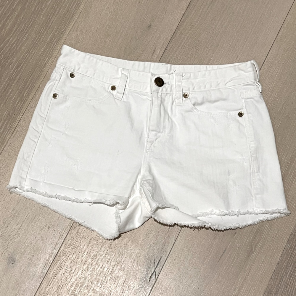 J. Crew White Denim Shorts